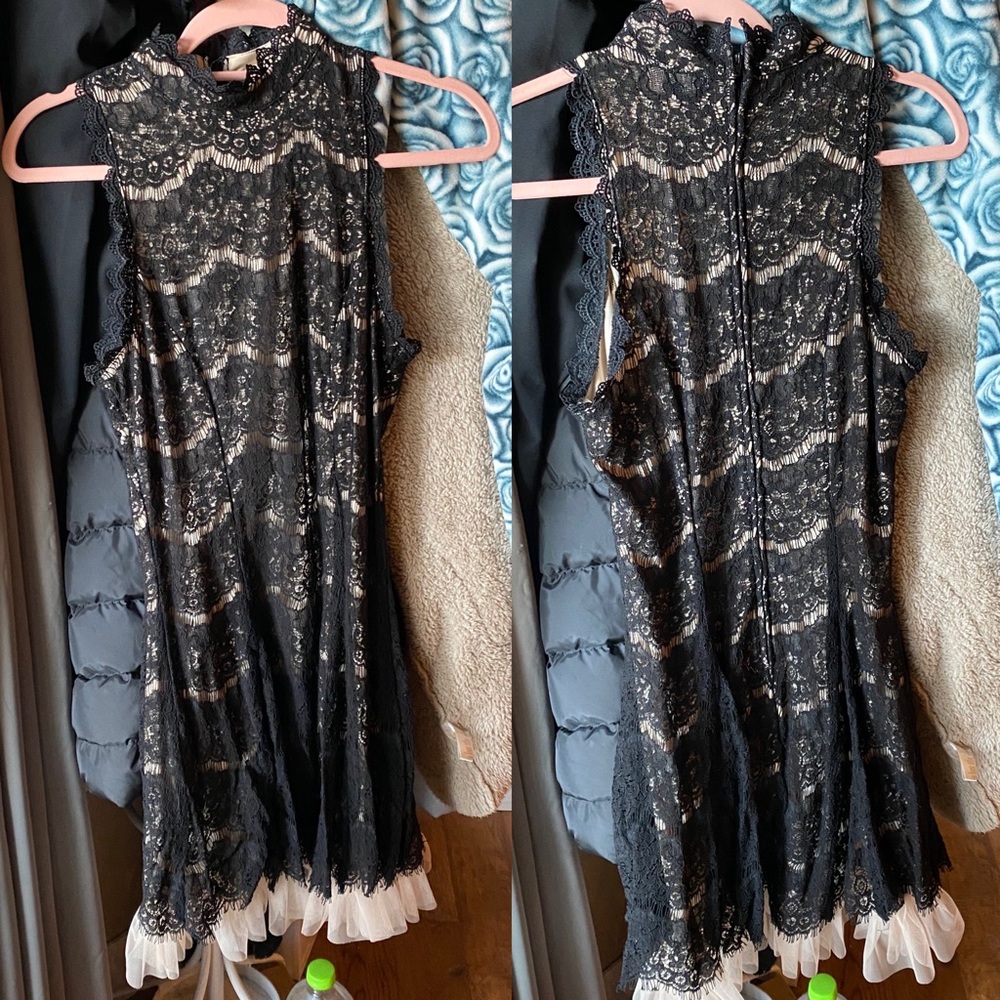 Black lace dress